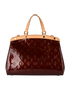 Brea MM, &pound;750, Handbags, Burgundy, Patent Leather, Back view